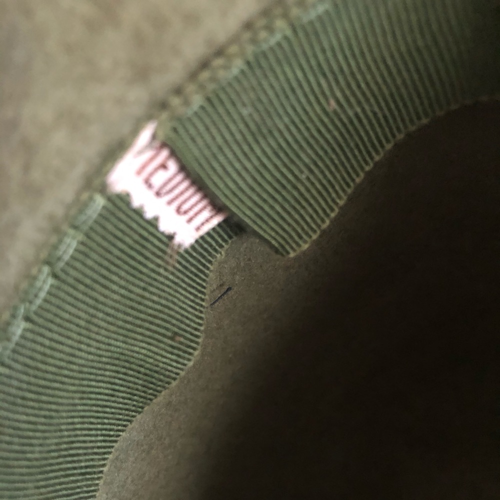 Vintage Green Brushed Wool Hat - Picture 7 of 9